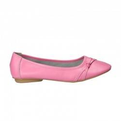 Pantofi Femei, piele, balerini, roz