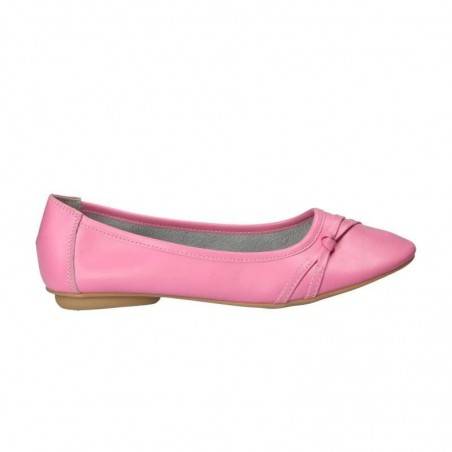 Pantofi Femei, piele, balerini, roz