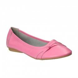 Pantofi Femei, piele, balerini, roz
