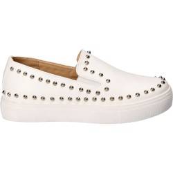 Pantofi Fete, piele ecologica, casual, albi