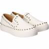Pantofi Fete, piele ecologica, casual, albi