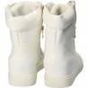 Ghete Femei, piele ecologica, casual, alb