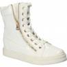 Ghete Femei, piele ecologica, casual, alb