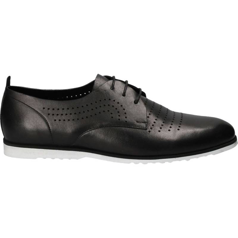 Pantofi Barbati, piele, casual, negru Pantofi Barbati, piele, casual, negru