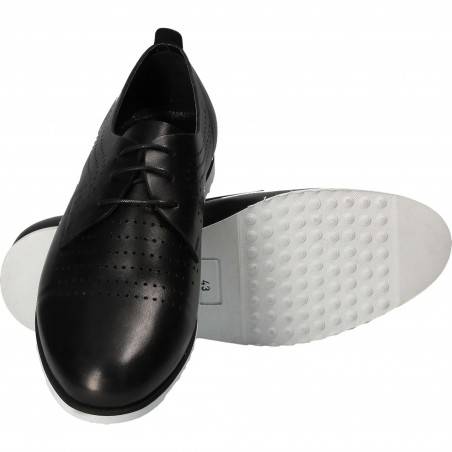 Pantofi Barbati, piele, casual, negru