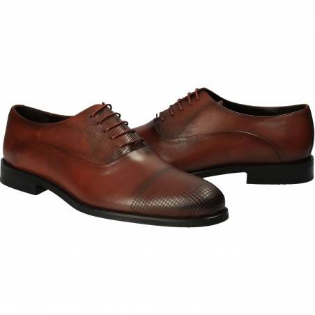 Pantofi din piele, eleganti, barbati, maro