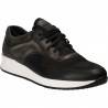 Pantofi Barbati Casual Piele Negru cu Gri