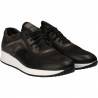 Pantofi Barbati Casual Piele Negru cu Gri