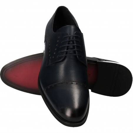 Pantofi din piele, eleganti, barbati, bleumarin