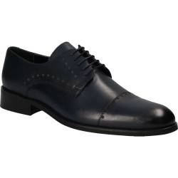 Pantofi din piele, eleganti, barbati, bleumarin