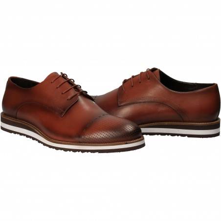 Pantofi din piele, eleganti, barbati, maro