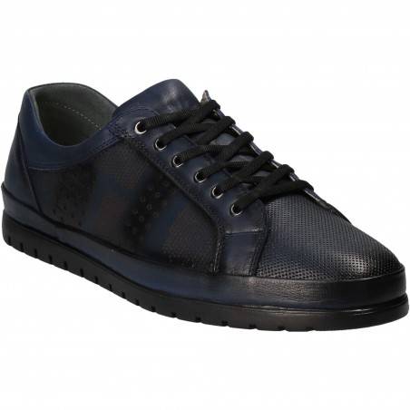 Pantofi barbati piele casual albastru