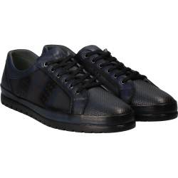 Pantofi barbati piele casual albastru