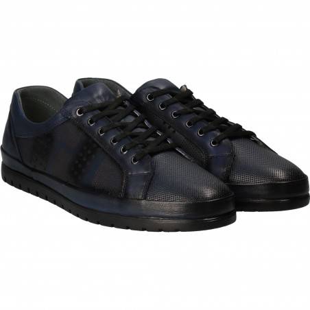 Pantofi barbati piele casual albastru