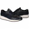 Pantofi Barbati Casual Piele Albastru cu Negru