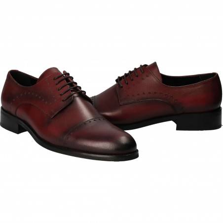 Pantofi din piele, eleganti, barbati, bordeaux