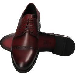 Pantofi din piele, eleganti, barbati, bordeaux