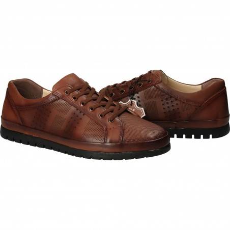 Pantofi Barbati, piele, casual, maro