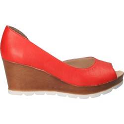 Pantofi Femei, piele, elegant, rosie
