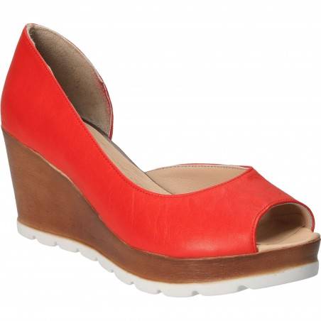 Pantofi Femei, piele, elegant, rosie