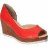 Pantofi Femei, piele, elegant, rosie