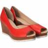 Pantofi Femei, piele, elegant, rosie