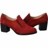 Pantofi din velur, eleganti, femei, rosie