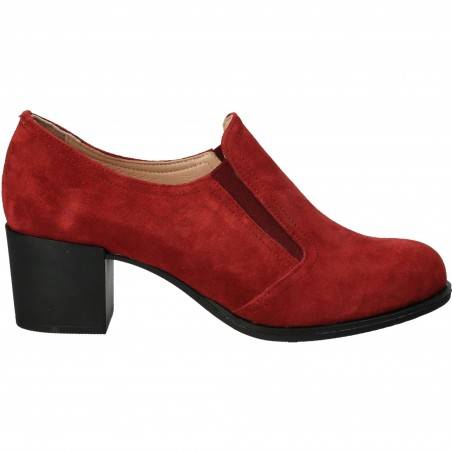 Pantofi din velur, eleganti, femei, rosie