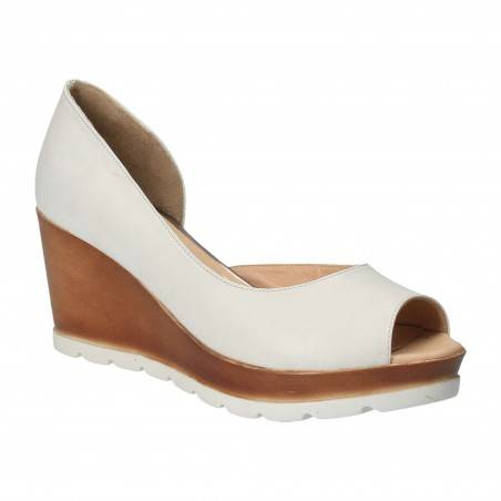 Pantofi Femei, piele, elegant, alb