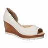 Pantofi Femei, piele, elegant, alb