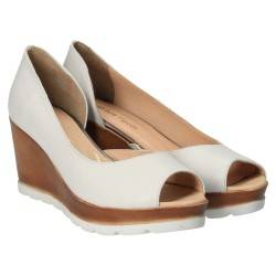 Pantofi Femei, piele, elegant, alb