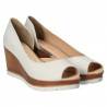 Pantofi Femei, piele, elegant, alb