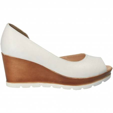 Pantofi Femei, piele, elegant, alb