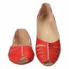 Pantofi Femei, piele, casual, rosu