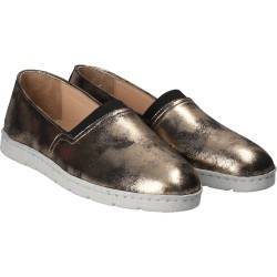 Pantofi Femei, piele, casual, espadrile, auriu
