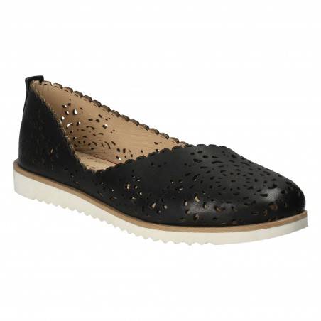 Pantofi Femei, piele, casual, negru
