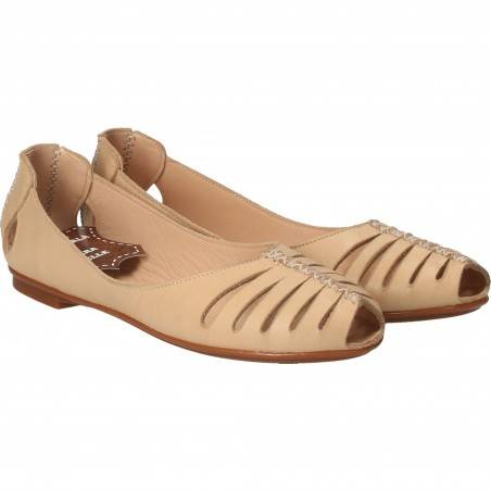 Pantofi Femei, piele, casual, bej