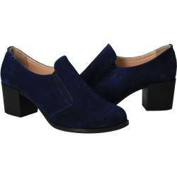 Pantofi din velur, eleganti, femei, albastru