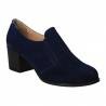 Pantofi din velur, eleganti, femei, albastru