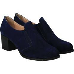 Pantofi din velur, eleganti, femei, albastru
