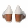 Pantofi Femei, piele, elegant, platforma, alb