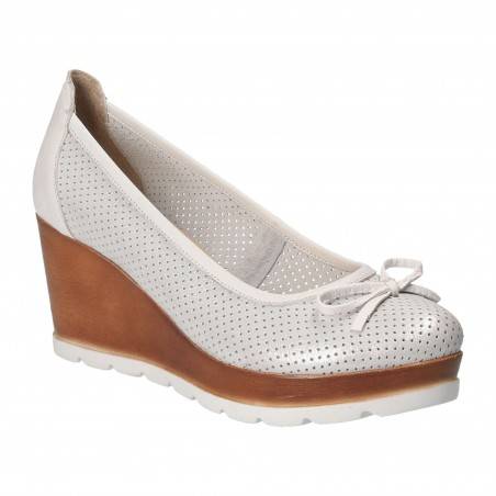Pantofi fashion, cu platforma, din piele