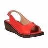 Sandale Femei, elegant, piele, rosu