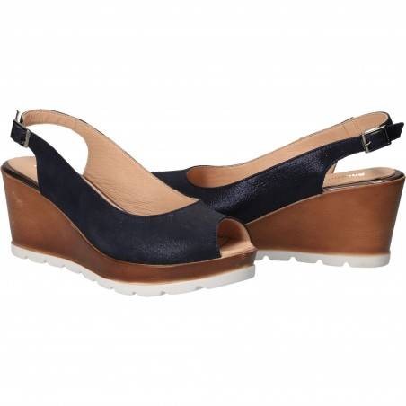 Sandale Elegante Femei Piele Albastru