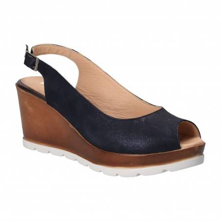 Sandale Elegante Femei Piele Albastru