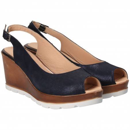 Sandale Elegante Femei Piele Albastru