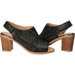 Sandale Elegante Femei Piele Negru VGT17645-1N-281