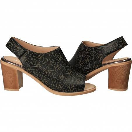 Sandale Elegante Femei Piele Negru VGT17645-1N-281