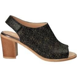 Sandale Elegante Femei Piele Negru VGT17645-1N-281