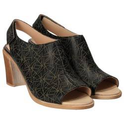 Sandale Elegante Femei Piele Negru VGT17645-1N-281